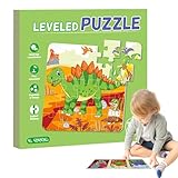 Yplkm Puzzle Rätsel, Puzzle - Magnetische Rätsel für Kleinkind,Magnetlernaktivitäten Spiel Tier Cartoon Bildungsspielzeug für Roadtrip