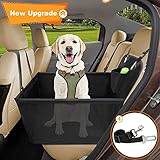 Wimypet Hunde Autositz für Kleine Mittlere Hunde, Hundesitz Haustier Robust Autoschondecke mit Hundesicherheitsgurt, Wasserdicht Faltbar Autositzbezu