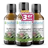 BIOHERBA 3 Natürliches Sulforaphan – Brokkoli Extrakt Tinktur – 50 ml Tropfen – Vegan, mit Selen – Nahrungsergänzungsmittel, PZN 18217869