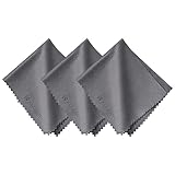 K&F CONCEPT 3 Stück Mikrofaser Reinigungstuch, Reinigungstücher Set(15 * 18cm) für Kamera, Objektiv, Filter, Brille, Display, Smartphones, Tablet