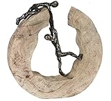 Casablanca - Design Deko Skulptur Teamwork - hergestellt aus Holz Aluminium mit Spruchanhänger - Höhe 30 cm Braun Bbronze - Dekofigur - Home - Liebe - Geschenkidee