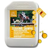 EMMA Teebaum Shampoo Pferdeshampoo für Pferde Hund mit Tea Tree Oil 2,5l Anti Schuppen Shampoo pH-Neutral I Pflege glänzendes Haar I Hundeshampoo mit Teebaumöl gegen Juckreiz für gereitzte Haut Fell