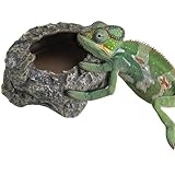 Navaris Wurmfutterschale für Reptilien - Futter- & Wasserschale für Reptilien - Schildkröten Zubehör - Terrarium Zubehör - Bartagamen Zubehör - Einfache Reinigung