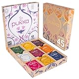 Pukka Tee Geschenkset, Bio Selection Box 'Lieblingstee', Manuka Honig, Grüner Tee, Ingwer, Tee Set, Geschenkidee, 9 Varianten, 45 Teebeutel