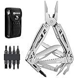 Geschenke für Männer Frauen, BIBURY Faltbares Multitools, Weihnachtsgeschenke Tools, Werkzeug Zange mit Flaschenöffner, Schraubendreher, Säge, Multi Tool ideal für Camping, Reparieren - Flash