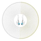 200 Stück Kupfer Nietstifte 50 mm Kugelkopf Pins Gerade Stifte Silberton Golden Stift Entdeckungen für Ohrring Halsketten Schmuckherstellung Anhänger