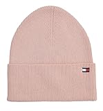 Tommy Hilfiger Strickmütze Mütze Cotton Cashmere Beanie Baumwolle Kaschmir Rosa Sepia Pink One Size