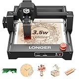 LONGER Ray5 3.5W mini Laser Graviermaschine,12000 mm/min Hochgeschwindigkeitsschneider,für Holz, Metall, Acryl, Leder.130 x 140 mm Arbeitsbereich