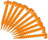 VICMAT 10 pcs Schraube Spirale Zelt Peg Nagel, Zeltnagel Zeltheringe, Kunststoff Outdoor Camping Trip Zelt Peg Sandheringe Schraube Nagel Zeltheringe Zelte Stakes