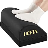 HEETA Fußstütze unter dem Schreibtisch, ergonomische Fußstütze, verstellbar, 2 optionale Höhen, Schreibtisch-Fußstütze, Memory-Schaum, rutschfester Fußhocker für Zuhause, Büro & Gaming