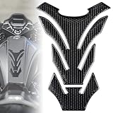 Cretassion Motorrad Tankpad Tankschutz Tankaufkleber, 3D Tankpad Protector, Universell Motorrad Tank Aufkleber Schwarz