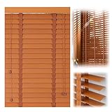 Holzjalousien, 50 mm Lamellen, verdunkelnde Fensterblenden für den Innenbereich, Sichtschutz für Schlafzimmer, horizontale Jalousien, 45 x 160 cm Breite (120 x 150 cm)
