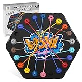MACULPER Rope Challenge-SpielKnots Rope Untangling Tisch Strategie Brettspiel Seil Puzzle Brettspiel Seil Sortier Logik Spiele Knot für Kinder für Haus, Spielzimmer und Klassenzimmer