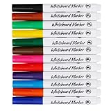 Whiteboard-Marker für Glas, Metall, Acryl, Papier, farbig, 1,0 mm Strichbreite, auf Wasserbasis, 12 Stück