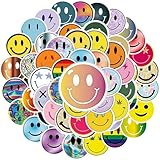 120 Stück Smiley Aufkleber Groß, Smiley Sticker, sticker smiley (5 cm) Colorvolle EmojiSticker für Scrapbooking, Notizbücher und Kids Spielzeug