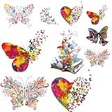 Bügelbilder für Textilien, 10 Stück, Vielseitige Motive für Kleidung und Accessoires, Einfach zu Bügeln, Ideal für DIY-Projekte und Reparaturen