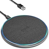 15W Wireless Charger, Eisreho Induktive Ladestation für iPhone 14/13/12/Pro/Max/Plus/Mini/XS/XR, AirPods, Induktions Kabelloses Ladegerät für Samsung Galaxy S25/S23/S22/S21/S20/Note 20, Huawei, Xiaomi