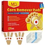 MQ Hühneraugenpflaster Pflaster, 24 Stücke Hühneraugen Pflaster Corn Removal Pads, Zur Behandlung hartnäckiger Hühneraugen Entferner und Hornhaut