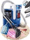 Primavella Waschsauger Polsterreiniger Percy – 600W Nasssauger & Teppichreiniger – Teppich Reinigungsgerät mit 4 Adaptern für Sofa, Polster & Fenster – Teppichreiniger Gerät mit 1,5 Liter Tank