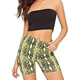Modische Damen-Leggings aus Schlangenleder, bedruckt, Sport, Radsport, komfortabel, Trainingsanzug für Yoga, Fitnessstudio, Unterhose, Schwarz XL