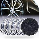 4 Stück Nabendeckel 75mm, Radnabenkappen Felgendeckel Felgenkappen Nabenkappen ABS Wheel Caps Radnabenabdeckung, Blau