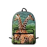 Dispalang 41,9 cm Giraffen-Rucksack für Kinder, niedlicher Tierdruck, Schulbüchertaschen