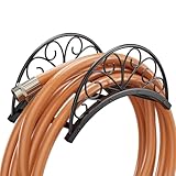 Josmimic Schlauchhalter Gartenschlauch Halterung: Schlauchhalter Metall – Wandhalterung für Wasserschlauch, Verlängerungskabel, Vakuumschlauch