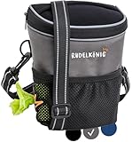 Rudelkönig Leckerlitasche für Hunde - Praktische Gassi Tasche Hund für das Hundetraining - Futterbeutel Hund mit Kotbeutelspender zum Umhängen