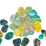 Hogvinnatil Phosphoreszierende Steine, dekorativ für Aquarien, phosphoreszierende Steine für Gärten, Teiche, Pools, Rasen, Steingärten und Terrarien