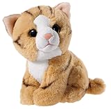Heunec 276178 Plüschtier, Katze, Gold mit weiß