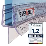 STEIGNER Duschdichtung, 80cm, Glasstärke 6/7/ 8 mm, Vorgebogene PVC Ersatzdichtung für Runddusche, UK03