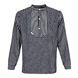 modAS | Fischerhemd „BasicLine“ | breiter Streifen | Größe L (ca. He 52/54 - Da 46/48)