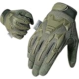 WTACTFUL Taktische Handschuhe,Tatical Gloves,Motorrad Handschuhe,Herren Touchscreen Motorradhandschuhe für Mountainbike, Motorcross,Klettern,Security, Wandern,Motorrad,Jagd Grün XL