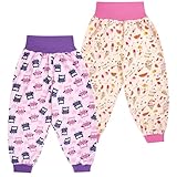 FLYISH DIRECT Baby Windelhosen, Baby Sleepy Windelhose für Kinder, 2 Stück Baby Töpfchen Trainingshose, L