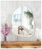 JMITHA Wandspiegel Asymmetrisch Spiegel Asymmetrisch Dekorative Wandspiegel Asymmetrischer Spiegel Spiegelfliesen Selbstklebend Wandspiegel Badezimmerspiegel HD Wandspiegel aus Glas Tischspiegel