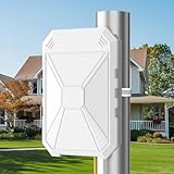 N300 Outdoor WiFi Repeater mit 4 Eingebauten Antennen, Outdoor Fernreise WLAN Verstärker, IP67 Wetterfest, Verstärker Unterstützt Passive PoE, AP/Router/Repeater Modi, Ethernet-Anschluss, für Gärten