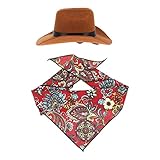 Happyyami 2 STK Haustier-Cowboy-Hut Hunde Haustierzubehör Dackel Haustierbedarf Kreatives Speicheltuch Bandana Lätzchen Katze Katzenbedarf Katzenminze Bälle Welpe Haustier Hund Katze Vlies