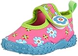 Playshoes Unisex Kinder Aquaschuhe Aqua-Schuhe Blumen, Pink Blumen, 22/23 EU