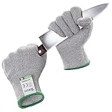 Twinzee Schnittschutzhandschuhe - Level Protektion EN 388, EN 420 Standart & ANSI - Schnittfeste Handschuhe für den täglichen Gebrauch, Küchenhandschuhe, Arbeitshandschuhe - 1 Paar M