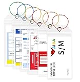 Honizer 6er-Pack Kofferanhänger für Kreuzfahrten – Wasserfeste transparente AIDA Kofferanhänger mit Metallband – Robuste Kofferschilder Anhänger für Aida TUI Mein Schiff(6 Pack, 19 * 11cm)