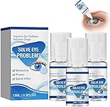 Myopie-Umkehr-Augentropfen, Wellness-Tropfen für Augenproblemlösung, verbessert Augenproblemlösung, lindert trockene Augentropfen, lindert Ermüdung der Augen, klares Sehvermögen (3 Stück)