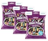 Nordthy Mini Frogs zuckerfrei 3x75g – Bonbons gefüllt mit Lakritzpulver – Zuckerfreie Lakritzbonbons – Low Carb – Für Diabetiker geeignet – inkl. Naschwerk® Sticker
