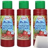 usy Bundle für Hela Original Tomaten Ketchup ohne Zuckerzusatz 3er Pack (3x300ml Flasche) + usy Block