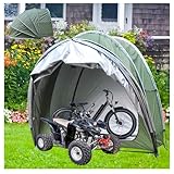 Outdoor Fahrradschuppen mit 210D Oxford Stoff PU4000 Wasserdicht 2 in 1 Hängendes Design Grün