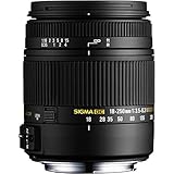 Sigma 18-250 mm F3,5-6,3 DC Macro OS HSM Objektiv (62 mm Filtergewinde, für Nikon Objektivbajonett)