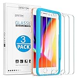 OMOTON [3 Stück] Schutzfolie kompatibel für iPhone 7/ iPhone 8, 9H Härte, Anti-Kratzen, Anti-Öl, Anti-Bläschen
