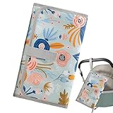 Wickelunterlage für Babys | wasserdicht und leicht zu reinigen | Zubehör für Säuglinge, schnelltrocknend, für Eltern, Baby, Mädchen, Jungen, Flugzeug, Krippe, Camping, Mutterschaft