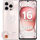 DOOGEE Note 58 Pro Android 16 Smartphone Ohne Vertrag 32GB+256GB Octa Core 6250mAh Akku Handy Ohne Vertrag 6.75' HD+ 90Hz Handy Günstig 16MP+8MP Simlockfreie Handys Dual SIM 4G/ GPS/NFC/Fingerabdruck