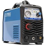IPOTOOLS Plasmaschneider CUT-45R - Plasmaschneidgerät 45A bis 12 mm Schneidleistung Inverter Schweißgerät Plasma Cutter mit IGBT/HF Zündung/Blau / 230V / 7 Jahre Garantie