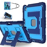 Juaupepo Kinder-Tasche Kompatibel mit iPad Air 11-Zoll (M3/M2) 2025/2024, iPad Air 5./4. Generation 10,9“, Robuste, stoßfeste Schutzhülle mit Kickstand/Schulterriemen für iPad Air 6 5 4